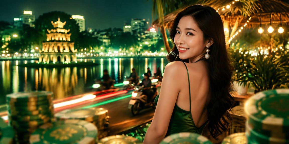 Người dùng tại Hà Nội theo dõi kèo thể thao dưới ánh đèn neon về đêm